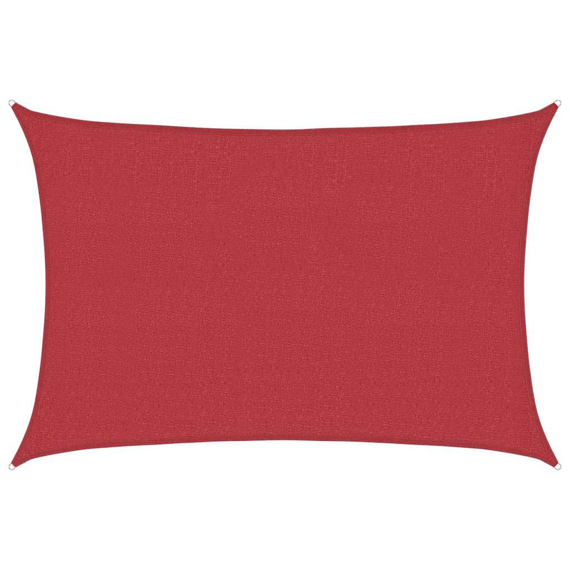 Pânză parasolar, roșu, 5x6 m, HDPE, 160 g/m²