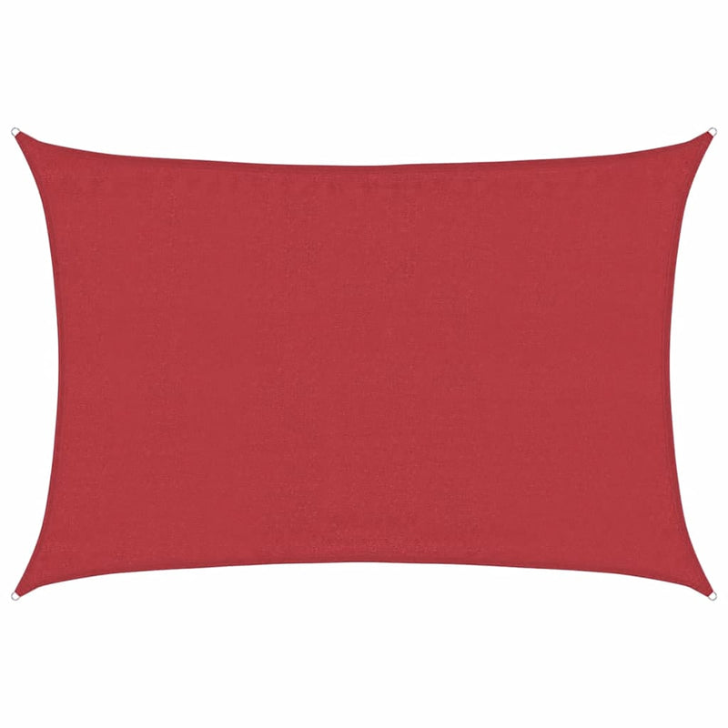Pânză parasolar, roșu, 5x7 m, HDPE, 160 g/m²