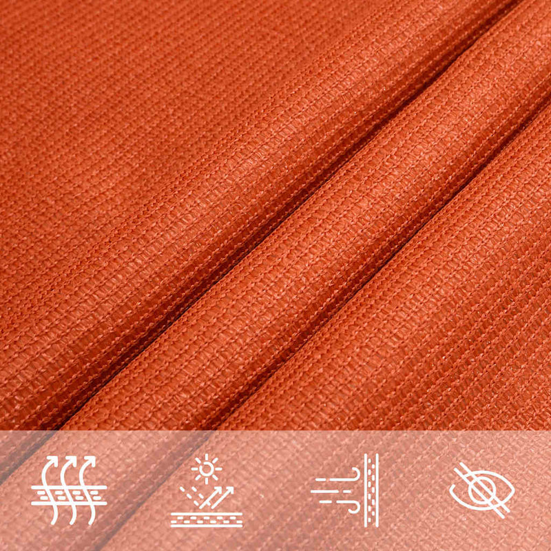 Pânză parasolar, portocaliu, 2x4,5 m, HDPE, 160 g/m²