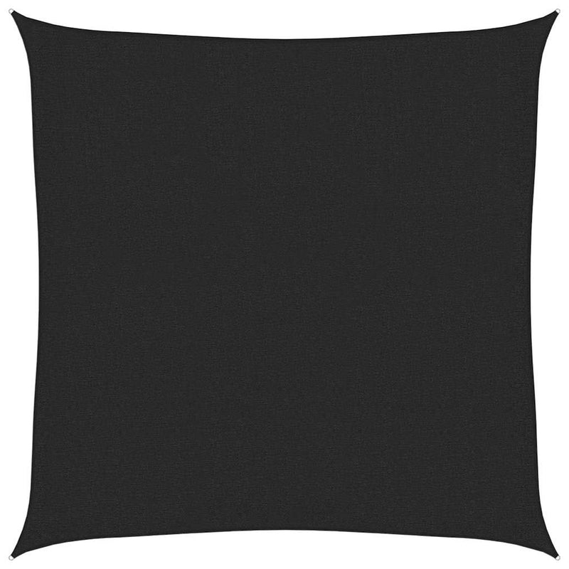 Pânză parasolar, negru, 3,6 x 3,6 m, HDPE, 160 g/m²