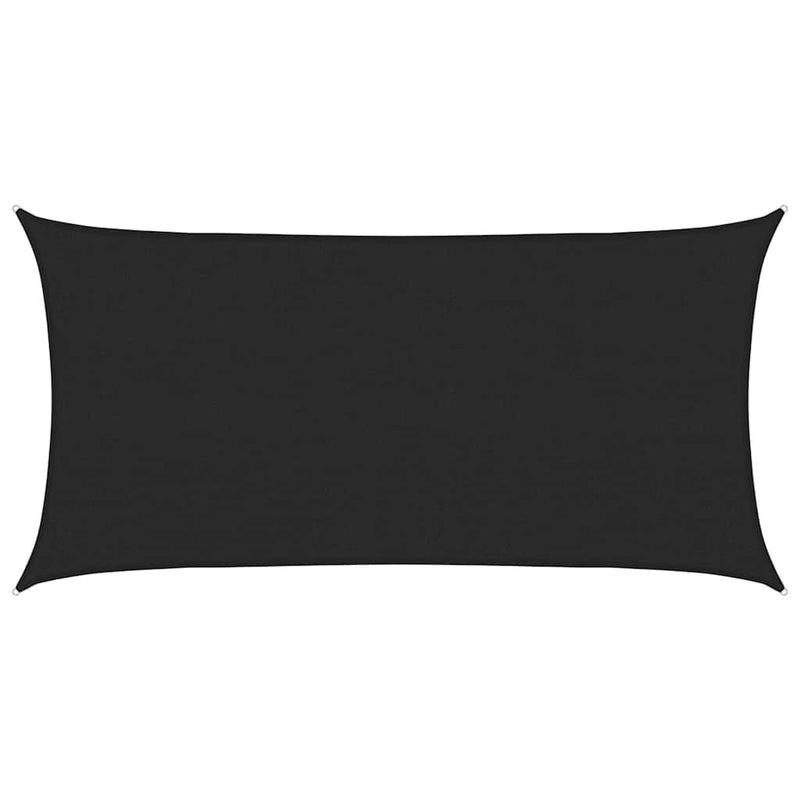Pânză parasolar, negru, 2x4 m, HDPE, 160 g/m²