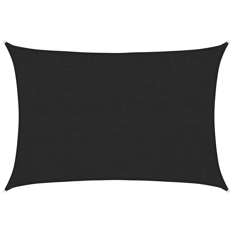 Pânză parasolar, negru, 3,5x5 m, HDPE, 160 g/m²