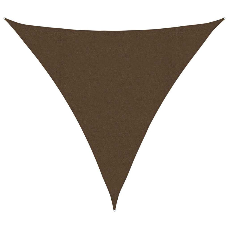Pânză parasolar, maro, 4,5x4,5x4,5 m, HDPE, 160 g/m²