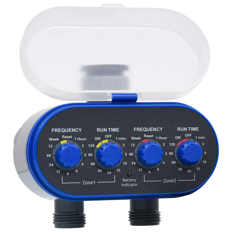 Programator de irigații cu racord dublu, valve cu bilă