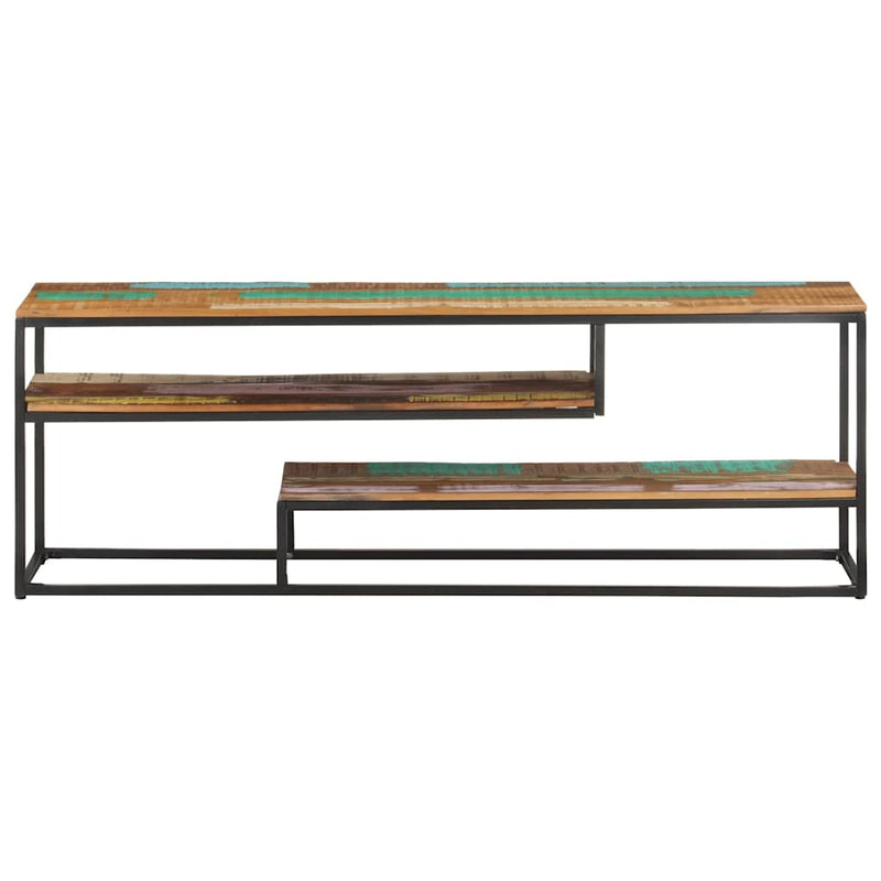 Comodă TV, 130 x 30 x 45 cm, lemn masiv reciclat