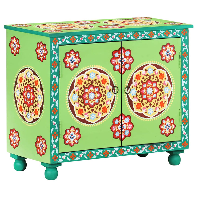 Dulap vopsit manual, multicolor, 70x35x60 cm, lemn mango