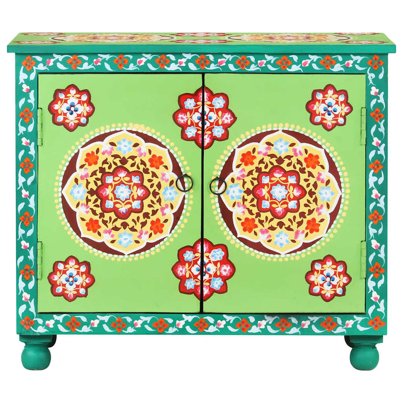 Dulap vopsit manual, multicolor, 70x35x60 cm, lemn mango