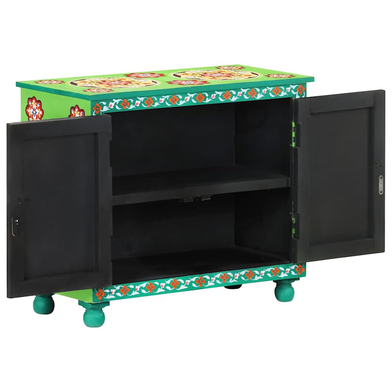 Dulap vopsit manual, multicolor, 70x35x60 cm, lemn mango