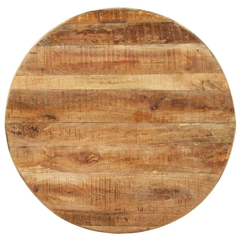 Masă de bucătărie, 100x100x75 cm, lemn mango nefinisat, rotundă