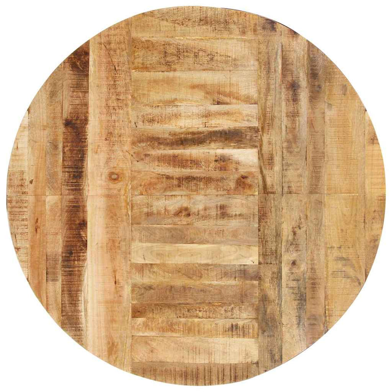 Masă de bucătărie, 175x75 cm, lemn de mango nefinisat, rotundă