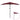 Umbrelă de balcon tijă aluminiu bordo 270x144x222 cm semirotund