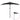 Umbrelă de balcon tijă aluminiu negru 270x144x222cm semicerc