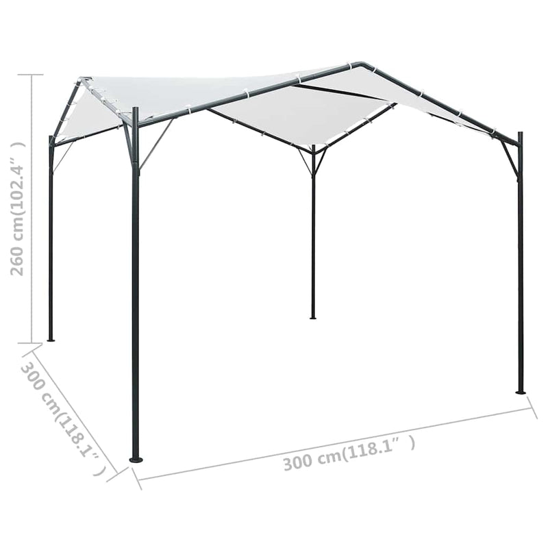 Pavilion, alb, 3 x 3 x 2,6 m, 180 g/m²