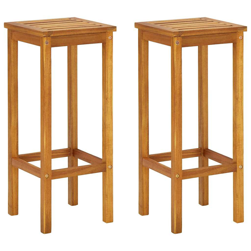 Set mobilier bar de balcon, 3 piese, lemn masiv de acacia
