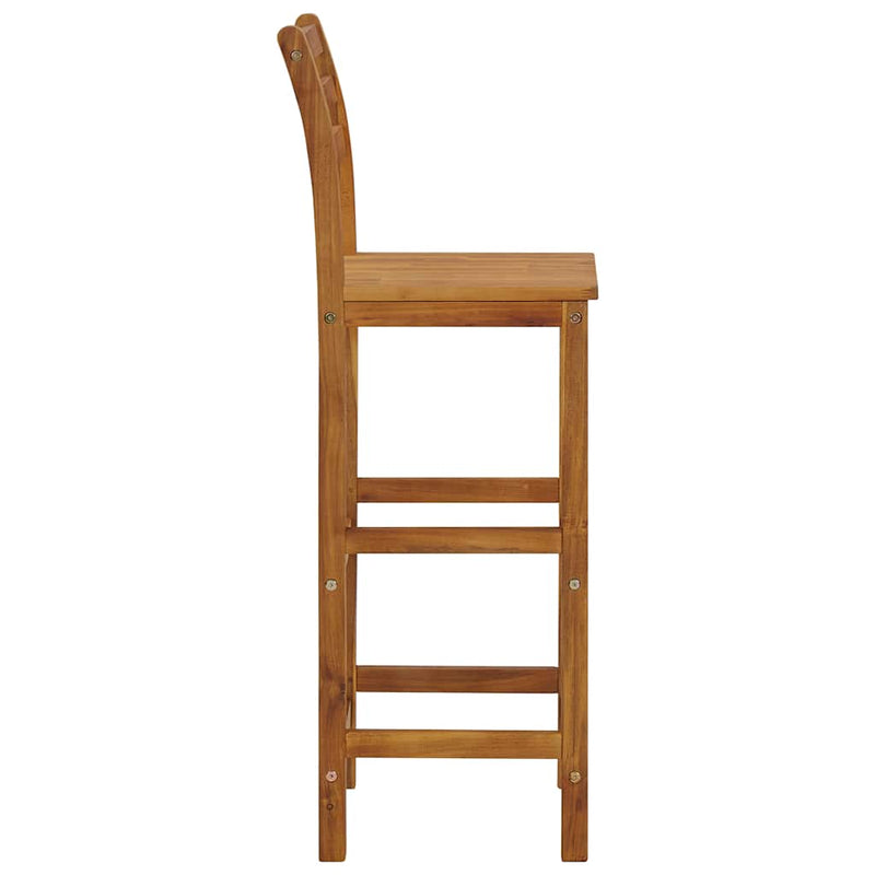 Taburete de bar, 4 buc., lemn masiv de acacia