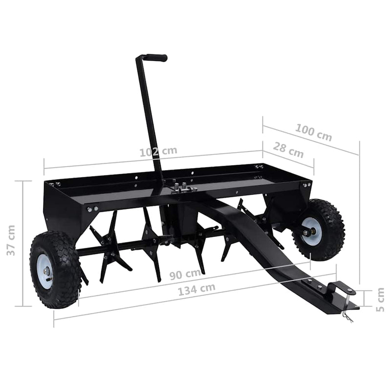 Scarificator de gazon pentru mașina de tuns iarbă ride-on 102cm