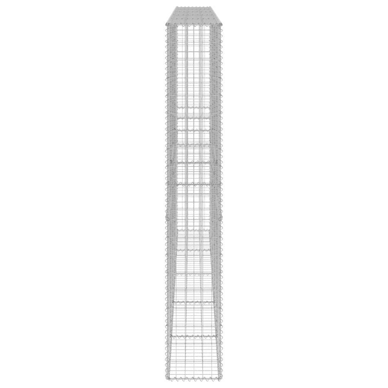Perete gabion cu capace, 300 x 30 x 200 cm, oțel galvanizat