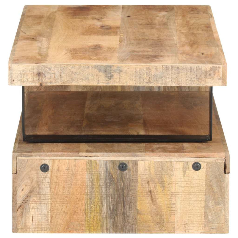 Set măsuțe de cafea, 2 piese, lemn masiv de mango