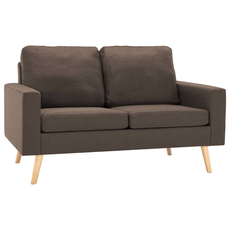 Set de canapele, 2 piese, maro, material textil