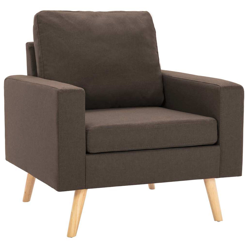 Set de canapele, 2 piese, maro, material textil