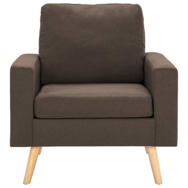 Set de canapele, 2 piese, maro, material textil