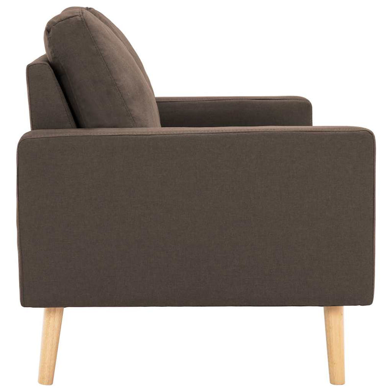 Set de canapele, 2 piese, maro, material textil