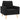 Set de canapele, 2 piese, negru, material textil