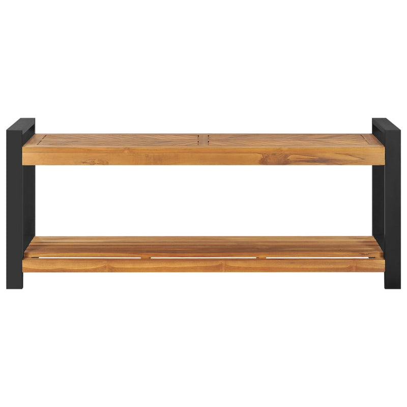 Bancă, 120 cm, lemn masiv de tec