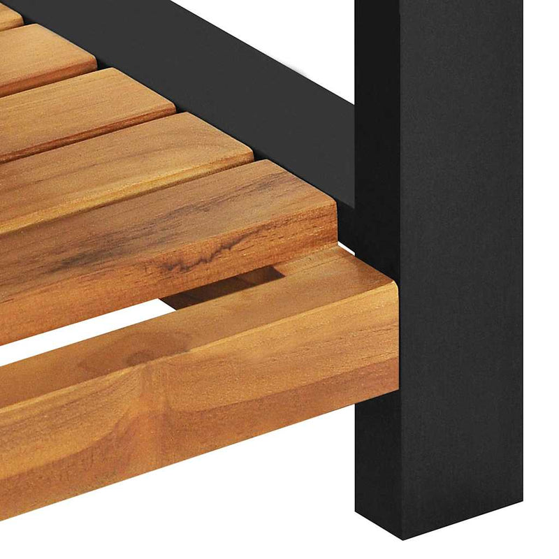 Bancă, 120 cm, lemn masiv de tec
