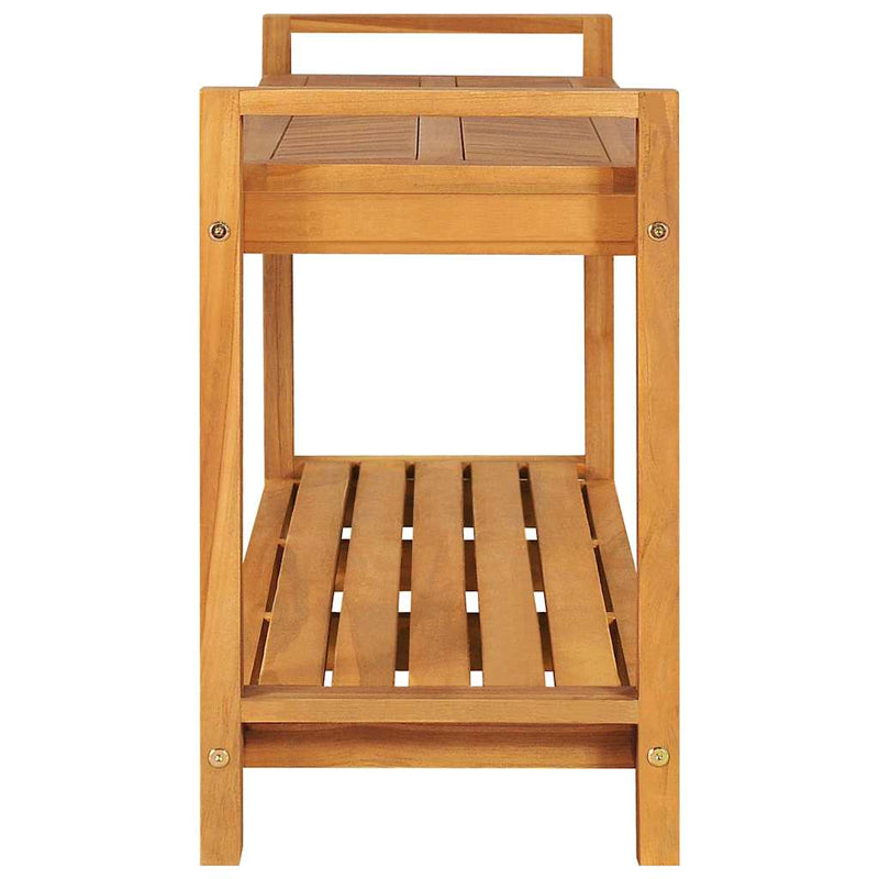 Bancă, 120 cm, lemn masiv de tec