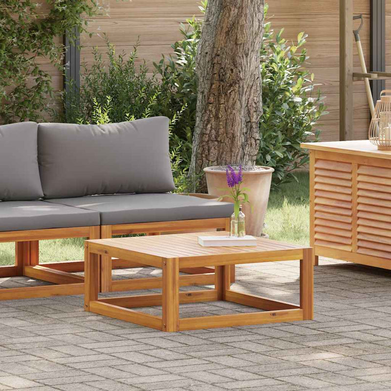 Set canapea de grădină cu perne, 2 piese, lemn masiv de acacia