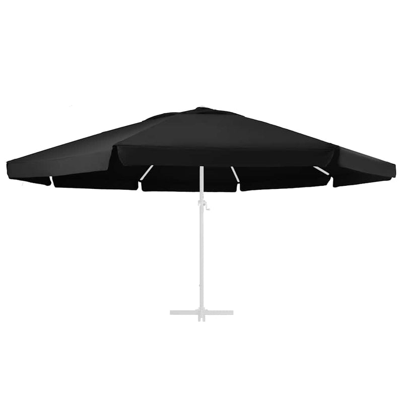 Pânză de schimb umbrelă de soare de grădină negru 610 cm