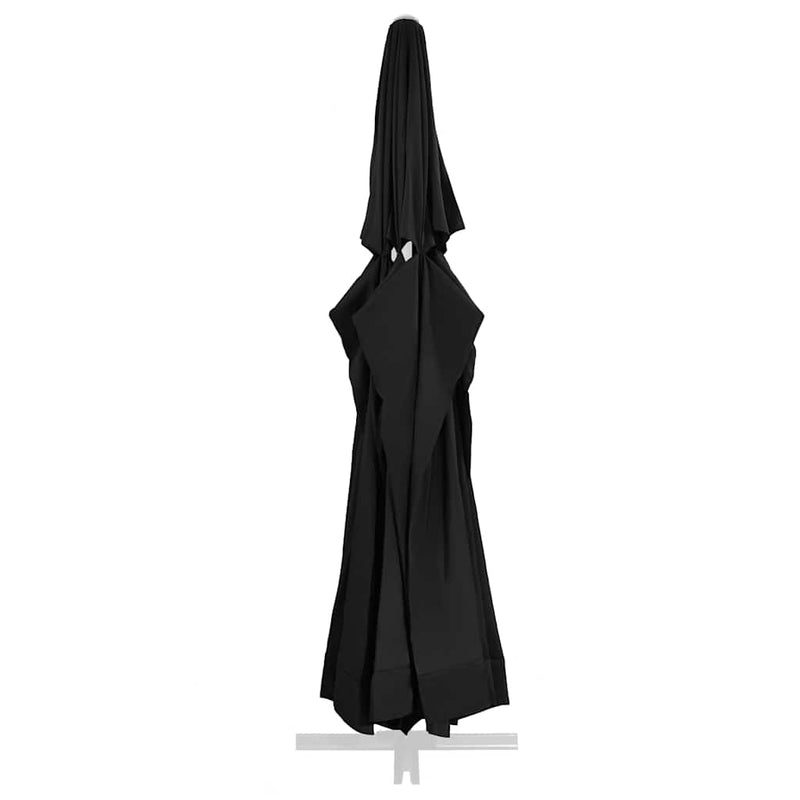 Pânză de schimb umbrelă de soare de grădină negru 610 cm