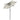 Umbrelă de soare cu lumini LED, nisipiu, 200x211 cm, aluminiu