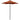 Umbrelă de soare cu lumini LED, cărămiziu, 200x211 cm, aluminiu