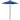 Umbrelă de soare cu LED-uri, albastru azur 200x211 cm aluminiu