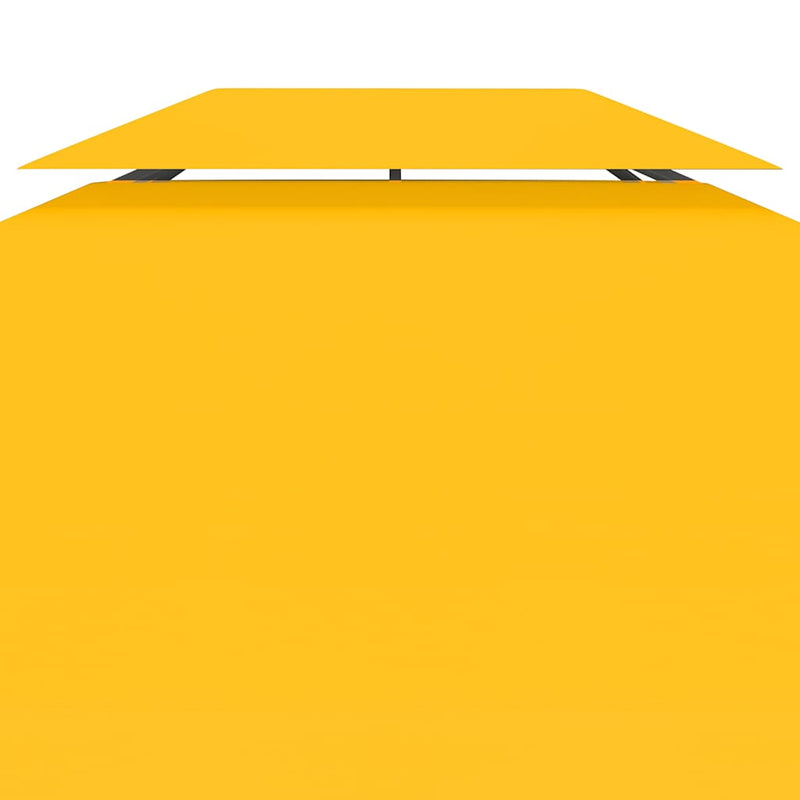 Acoperiș de pavilion cu 2 niveluri, galben, 4x3 m, 310 g/m²