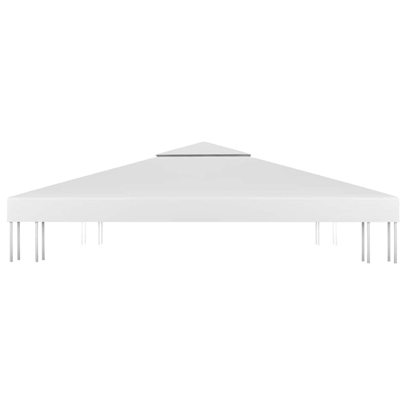 Acoperiș de pavilion cu 2 niveluri, alb, 4x3 m, 310 g/m²