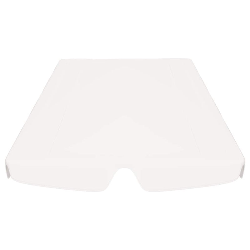 Copertină de rezervă leagăn grădină, alb, 150/130x105/70 cm