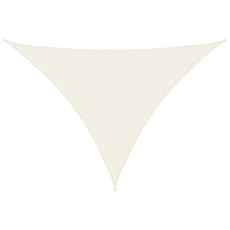 Parasolar, crem, 3x3x4,24 m, țesătură oxford, triunghiular