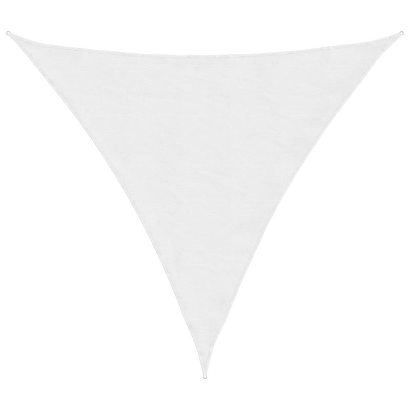 Parasolar, alb, 3x3x3 m, țesătură oxford, triunghiular