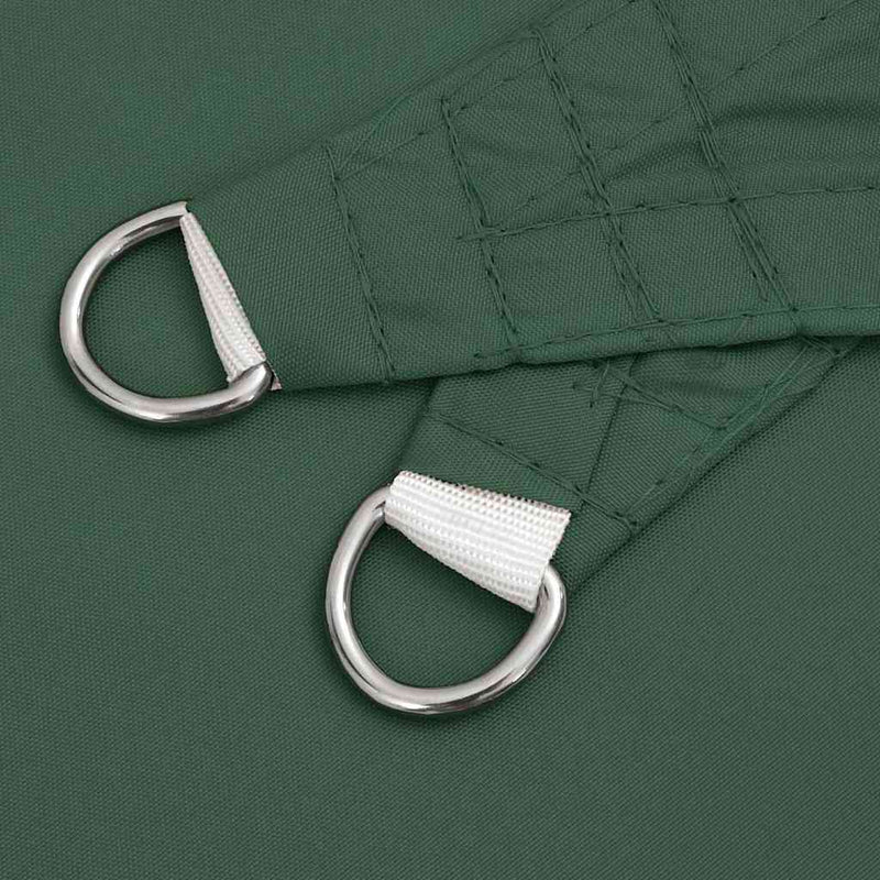 Parasolar, verde, 2,5x2,5x3,5 m, țesătură oxford, triunghiular