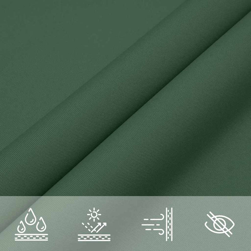 Parasolar, verde, 2,5x2,5x3,5 m, țesătură oxford, triunghiular