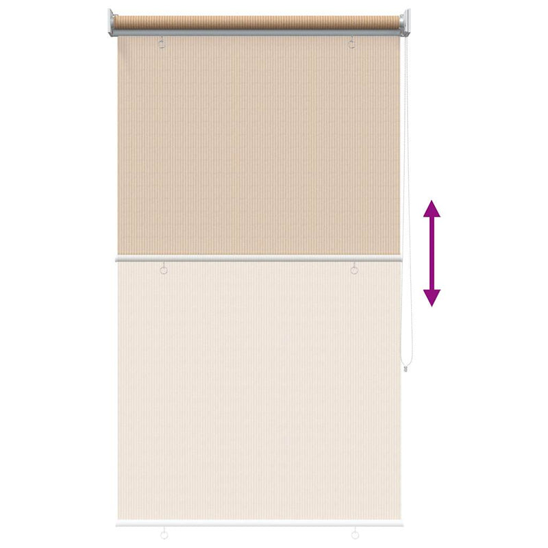 Jaluzea tip rulou de exterior 65 (l) x 140 (î) cm, bej