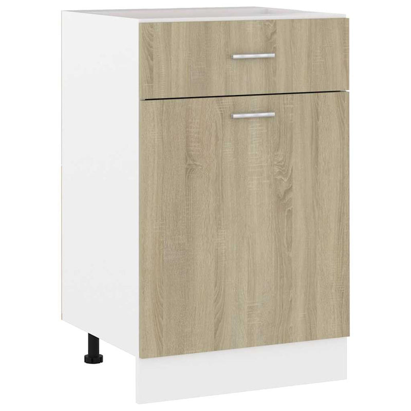 Dulap inferior cu sertar “Lyon”, stejar Sonoma, 50x46x81,5 cm