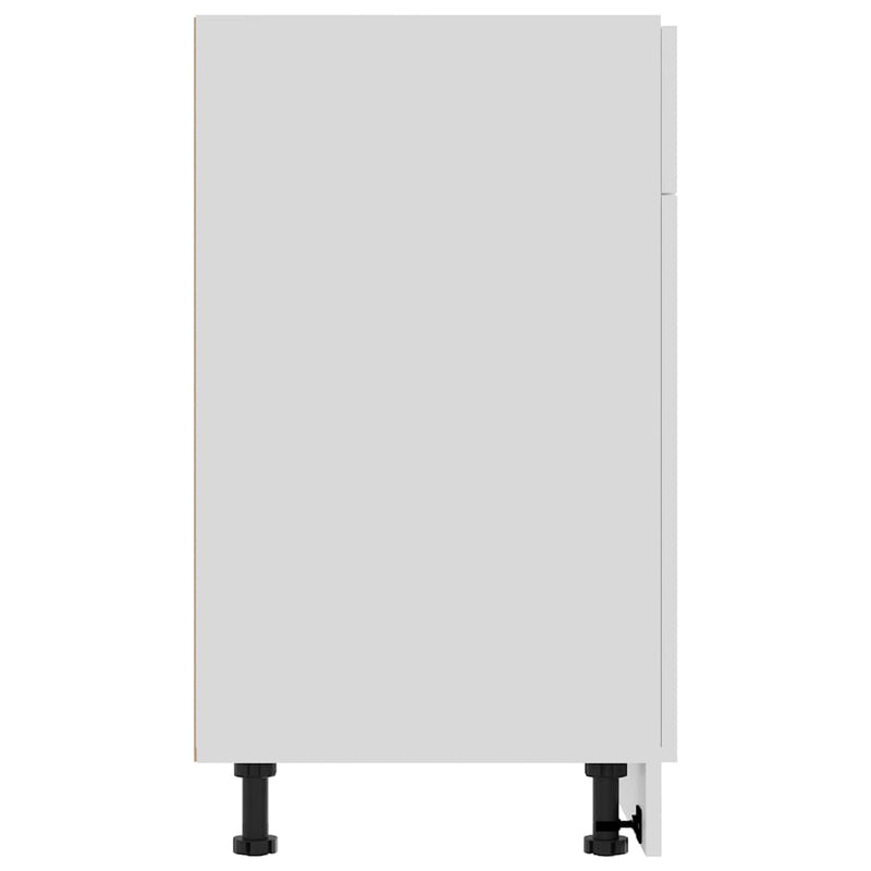Dulap inferior cu sertar “Lyon”, alb, 80x46x81,5 cm