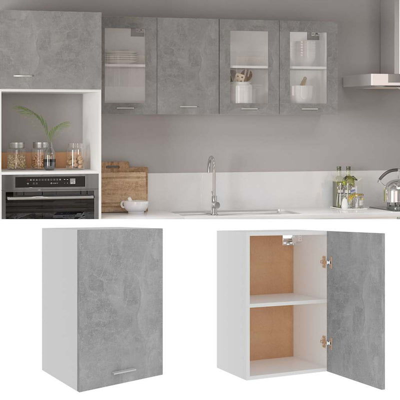 Dulap suspendat “Lyon”, gri beton, 39,5x31x60 cm