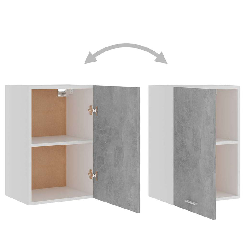 Dulap suspendat “Lyon”, gri beton, 39,5x31x60 cm