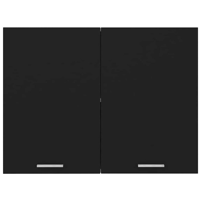 Dulap suspendat “Lyon”, negru, 80 x 31 x 60 cm, lemn prelucrat