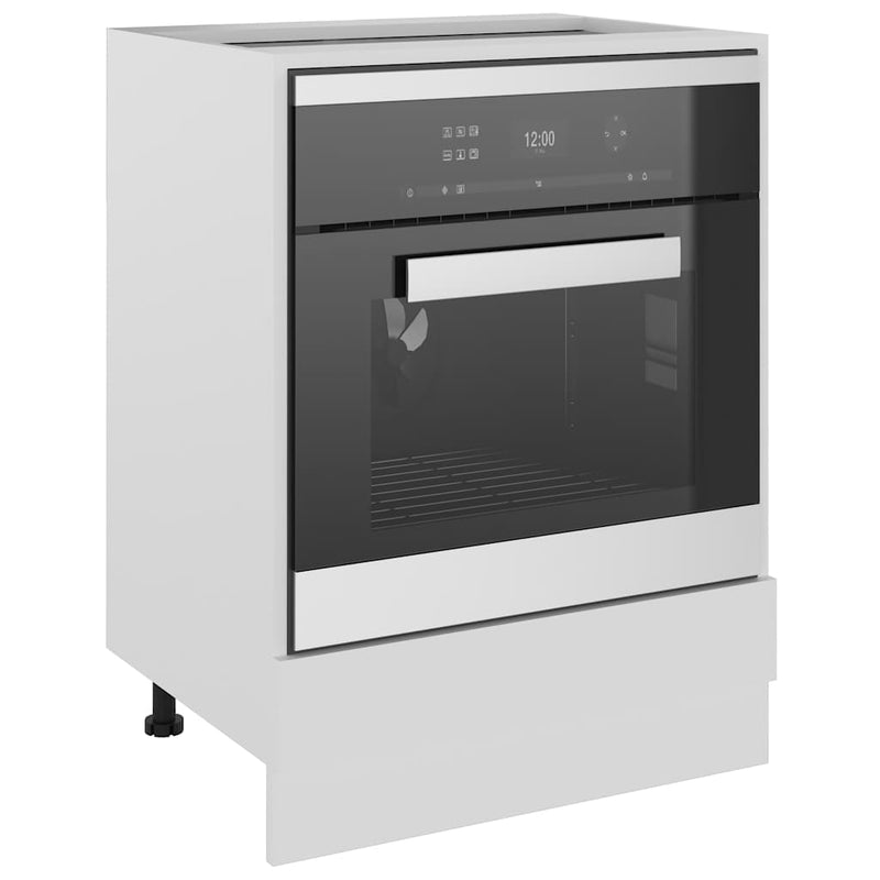 Dulap pentru cuptor "Riga", alb, 60x46x81,5 cm, lemn prelucrat